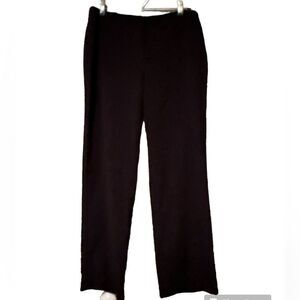 Tahari Black Cropped Pants Size O Slacks Sleek Look